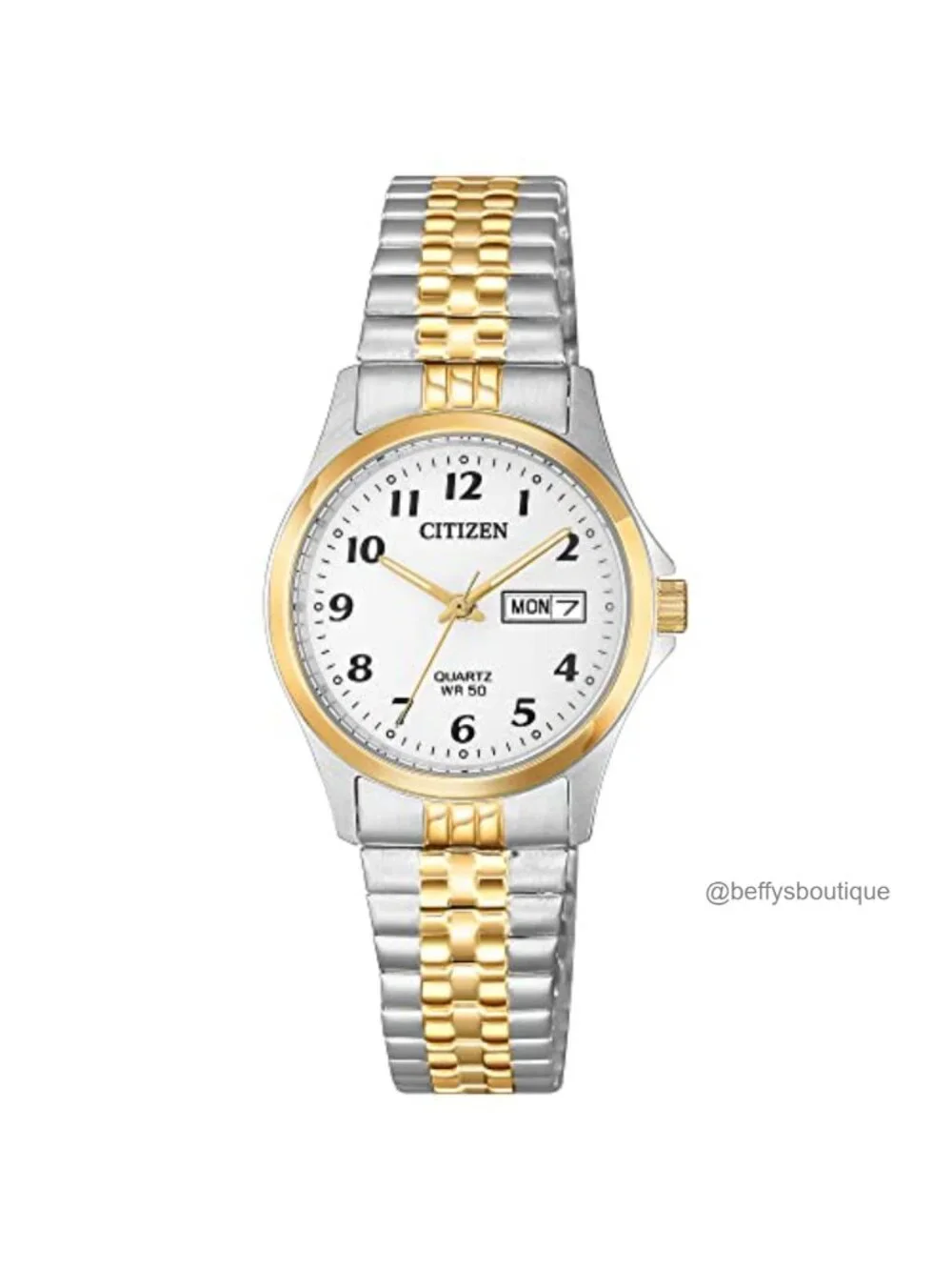 Women's Citizen Quartz Stainless Steel Watch with Day/Date
